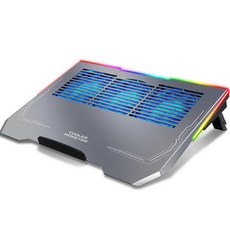 노벨뷰 쿨러몬스터 F3 RGB 게이밍 알루미늄 노트북 거치대,