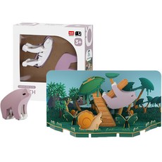David Toy 半玩具西洋鏡系列嬰兒磁性玩具教具兒童成人玩偶, 樹懶
