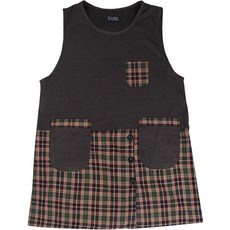 로사홈 체크형 니트 앞치마