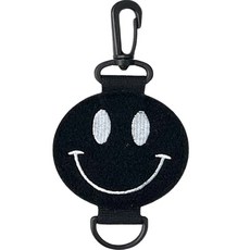 스마일 장갑 찍찍이 벨크로 휴대용 걸이 부착식 장갑키퍼, 1개, 블랙