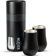 스누트 더블월 스텐레스 니트 위스키 글래스 블랙