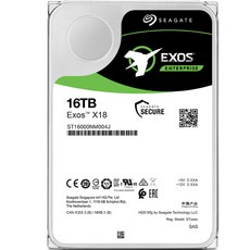 씨게이트 Exos X18 HDD SAS 7200RPM 256M, ST16000NM004J, 16TB