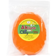 아키우네 유아용 클레이 지퍼백, 주황, 500g