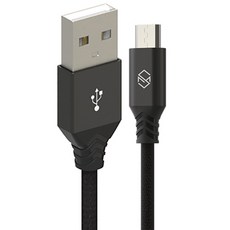 5핀 usb 신지모루 더치패브릭 마이크로 5핀 고속충전 케이블 2m 블랙 1개