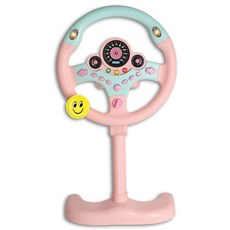 다다랜드 아동용 자동차 핸들 리틀 드라이버 운전대 스탠드형, 핑크
