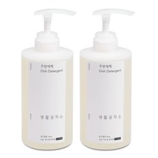 생활공작소 주방세제 쌀뜨물향, 500ml, 2개