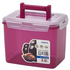 코멕스 뚜껑이 더 튼튼해진 김치통 마젠타, 1개, 3.6L