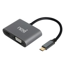 넥시 4 in 1 USB C타입 멀티 도킹스테이션, NX-U31M4, 1개