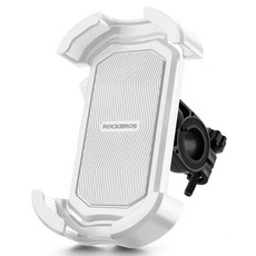 ROCKBROS 洛克兄弟 自行車一鍵式智慧型手機支架 HW-128, 1個, 白色