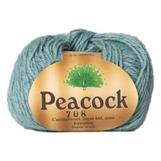 yarna 피코크 뜨개실 50g, 708 빈티지블루, 1개