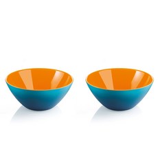 구찌니 마이퓨전 볼 S 12cm, 블루 + 화이트 + 오렌지, 2개