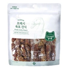 초심 강아지 프레시 육포 간식, 혼합맛(오리가슴살/말이롤), 300g, 1개