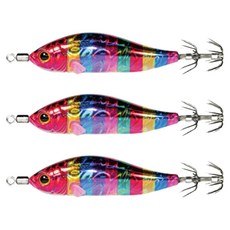 메가바이트 메가탄 케이무라 레이저 쭈꾸미 갑오징어 한치 에기 70mm, MT 21 색동, 6.1g, 3개