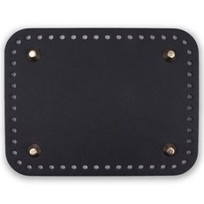 징가방바닥 사각라운드 17 x 13 cm, 블랙, 1개