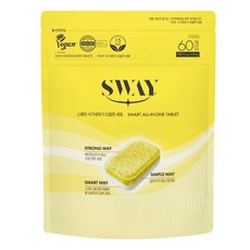 스웨이 식기세척기 분말 타블렛 세제 60p, 600g, 1개