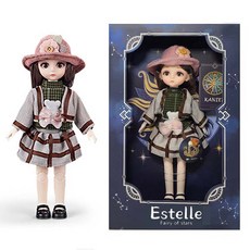 Joy Kids星之精靈Estelle星座球關節娃娃 30cm+娃娃服裝組, 水瓶座, 1組