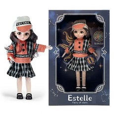 Joy Kids星之精靈Estelle星座球關節娃娃 30cm+娃娃衣服組 魚座, 混色
