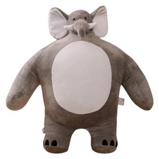 아이끌레 어깡 소두 인형 소형 코끼리, 24cm, 혼합색상, 1개