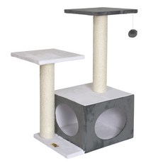 PET Morning 貓咪粉彩貓咪屋 PMC-AS3031-2, 灰色, 1個