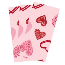 마켓피오 홈 파티 하트 일회용 식탁보 타입2, 1개입, 3개