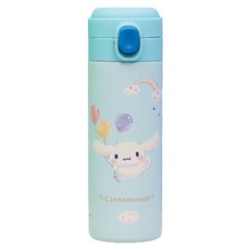 릴팡 시나모롤 캡슐 원터치 이중 스텐 텀블러 SC8344, 스카이블루, 400ml, 1개 스카이블루