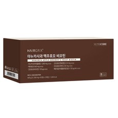 아누카사과비오틴
 뉴트리코어 헤어그릭스 아누카사과 맥주효모 비오틴 81g 60정 5개