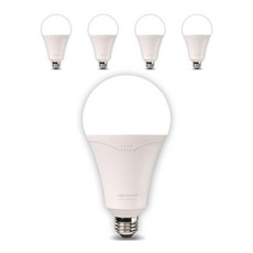 LISHIN Vitson Wonha A球型LED Mega Man燈泡 18W 白色, 5個, 晝光色