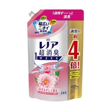 Lenor 蘭諾 1WEEK 超強除臭衣物柔軟精超特大補充包 玫瑰花香, 1.52L, 1包
