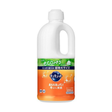 Kao 花王 珂珂透 Cucute 餐具洗碗精補充瓶 柑橘香, 1.25L, 1瓶