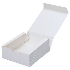 羊羹點心盒 4格, 白色, 50個