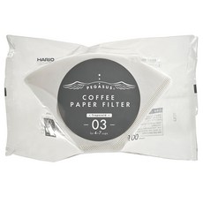 하리오 페가수스 종이필터 03 화이트 PEF-03-100W, 100개, 1개 100매, 1개
