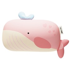 밀로앤개비 애착 동물 미니베개 솜포함 고래 베리, 50 x 30 cm 섬네일