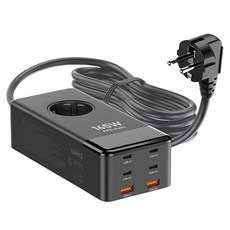 유엠투 4000W USB C타입 멀티탭 6포트 멀티 고속충전기 1구 + 안전커버 세트 UMAC-PD200W, 블랙, 1세트, 1.5m - ubiquitiu6-pro