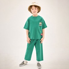 JELISPOON 兒童款迪士尼米老鼠柔軟短袖上下套裝