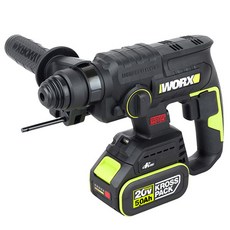 WORX 20V 5.0Ah 충전 로타리 해머드릴 WU387.1 본품 + 추가배터리2개 이상 1개