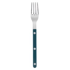 SABRE PARIS Bistrot復古酒館鈕扣系列點心蛋糕叉 16cm 亮面款, AQUAMARINE, 1個