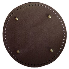yarna 원형 가죽 바닥 20cm + 2 소꼬발 레자 세트, 2.소꼬발 레자, 브라운, 1세트, 브라운(가죽바닥, 소꼬발 레자)