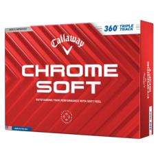Callaway 卡拉威 Chromesoft 360 三軌高爾夫球 3 件, 12個裝, 1個, 白色