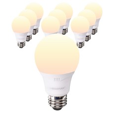 Vitson Wonha 燈泡 1 級 LED 洛克人燈泡 白色 8W YTA60Z4-082630, 黃光色, 10個