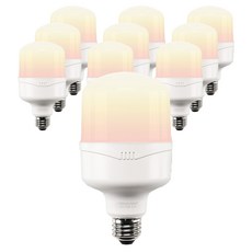 Vitson Wonha T 燈泡 LED 洛克人燈泡 白色 18W YTT80Z1-182630, 黃光色, 10個