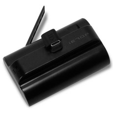 이탑 고속충전 미니 도킹 보조배터리 10000mAh C타입, HYE-W2302-10000, 블랙