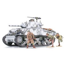 TAMIYA 田宮 1:35美國謝爾曼105mm曲射炮裝備型突擊支援混合色 35251, 1個