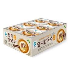 청정원 멸치 쌀국수 소컵, 58g, 6개