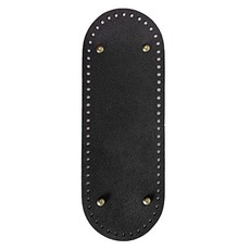 yarna 긴 타원형 가죽 바닥 30 x 10.5 cm 2 소꼬발 레자, 2.소꼬발 레자, 블랙, 1세트
