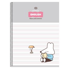 뭉구 1000 보바 스프링 영어노트, 그레이, 10개 그레이, 10권