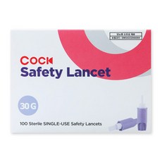 콕 세이프티 자동 안전 랜싯 30g, 100개입, 1개