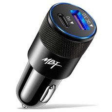 엠비에프 38W C타입 PD & QC 3.0 듀얼 차량용 고속 충전기