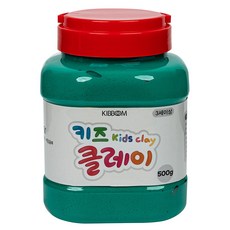 키즈 클레이 버켓, 초록, 500g, 1개 - 그린클레이