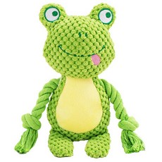 DING DONG PET 寵物動物拉扯玩具沙沙響玩具, 1個, 青蛙