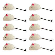 둥둥펫 고양이 캣닢 쥐돌이 장난감, 화이트, 10개